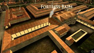 Animation of ancient Roman Fort in Caerleon Wales [upl. by Mairhpe]