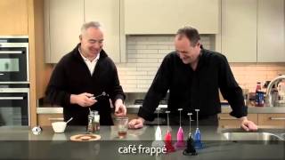 How to make a frappé coffee using an aerolatte milk frother [upl. by Ayidah]