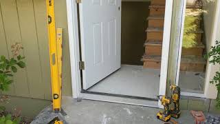 Jeld Wen Front Door Installation  Really crappy products and craftsmanship PART 1 [upl. by Aliban]