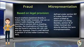 What is Difference Between Fraud amp Misrepresentation [upl. by Asilanom]