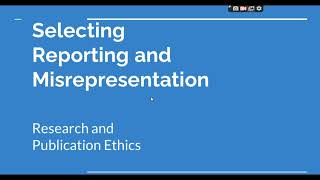 Selective Reporting and Misrepresentation of data Research and Publication ethics Phd coursework [upl. by Anil639]