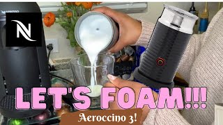 How To Foam Milk With Aeroccino 3 Make Coffee With Foam Tips amp Tricks  Easy Foamed Latte Recipe [upl. by Serra]